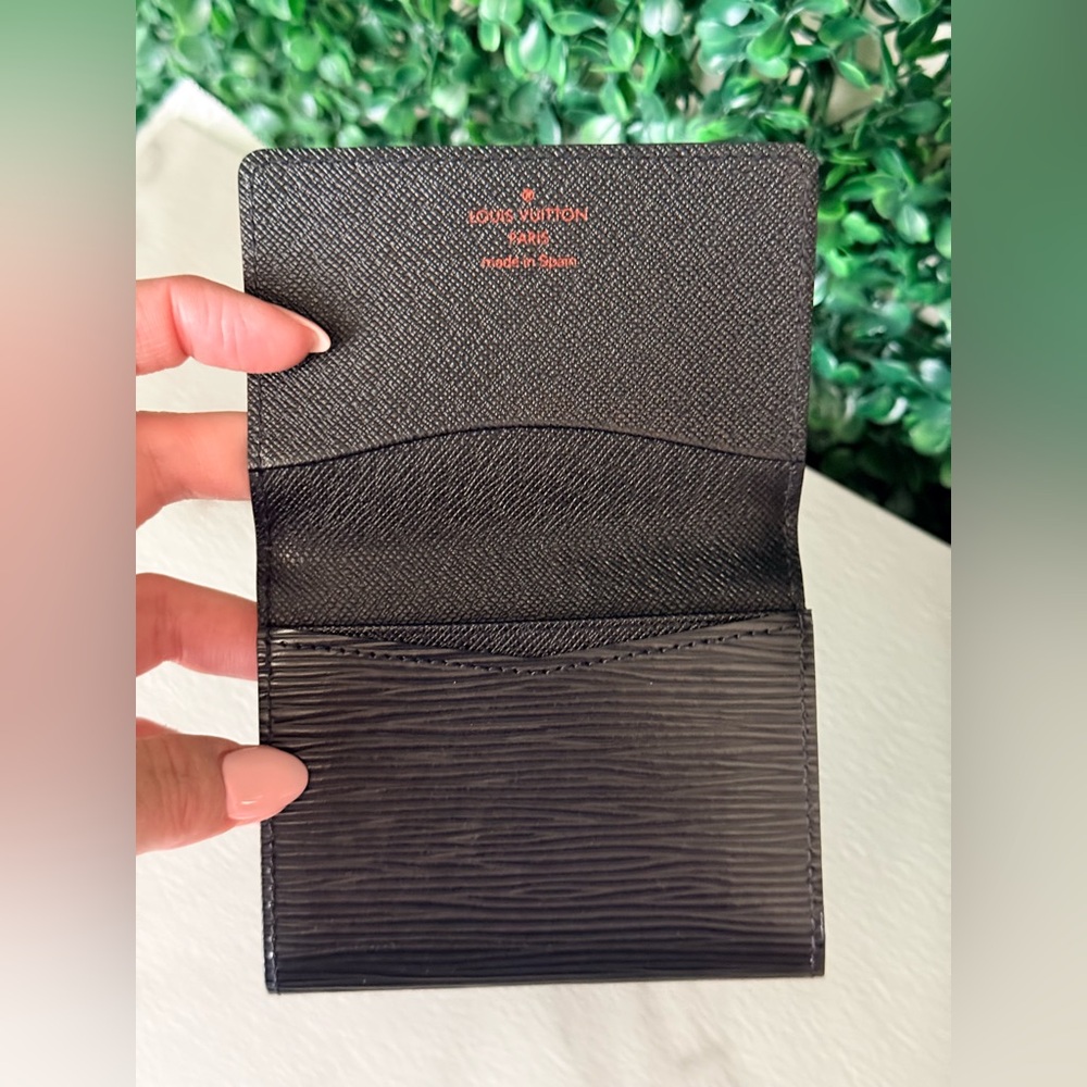 Louis Vuitton Black Epi Leather Small Cardholder Wallet - Picture 7 of 9